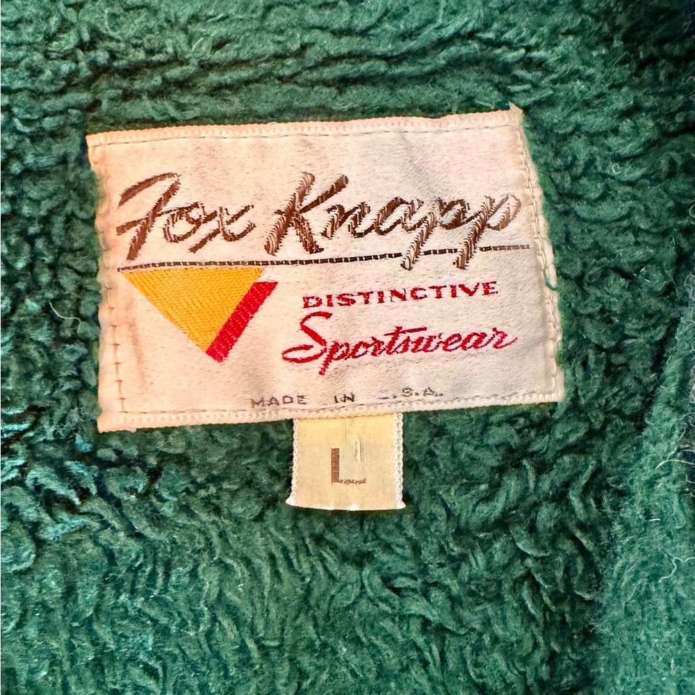 ❄️ Vintage Fox Knapp Green and Tan Plaid Woman’s Cabincore style jacket - Picture 8 of 9